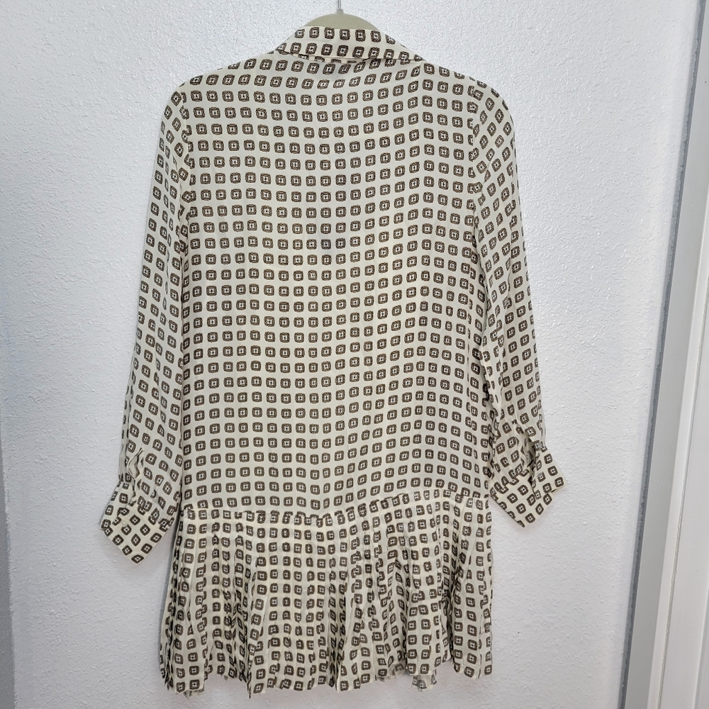 J Crew New Amelia shirt-dress in foulard print CN627 NWT Size M - Picture 6 of 8